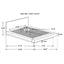 Tokyo - LED Panel Bed With Structured Headboard