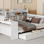 Daybed With 3 Drawers USB Ports And Desk