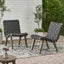 Lounge Chair With Stunning Rope Weave Design, (Set of 2) - Black