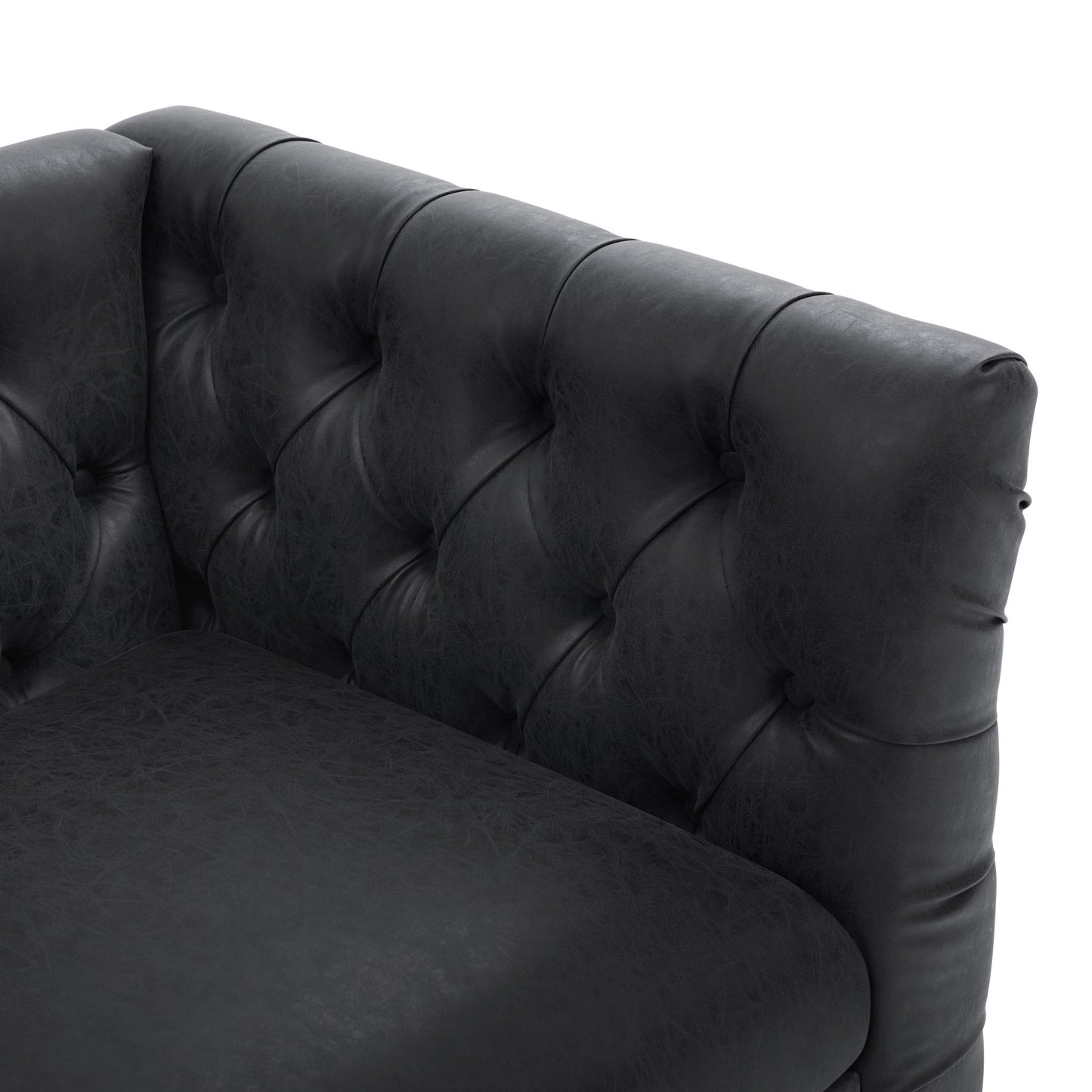 Chesterfield Sofa With Flared Arms For Living Room