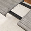 Centera - Rectangular Dining Table With Extension Leaf - Gray