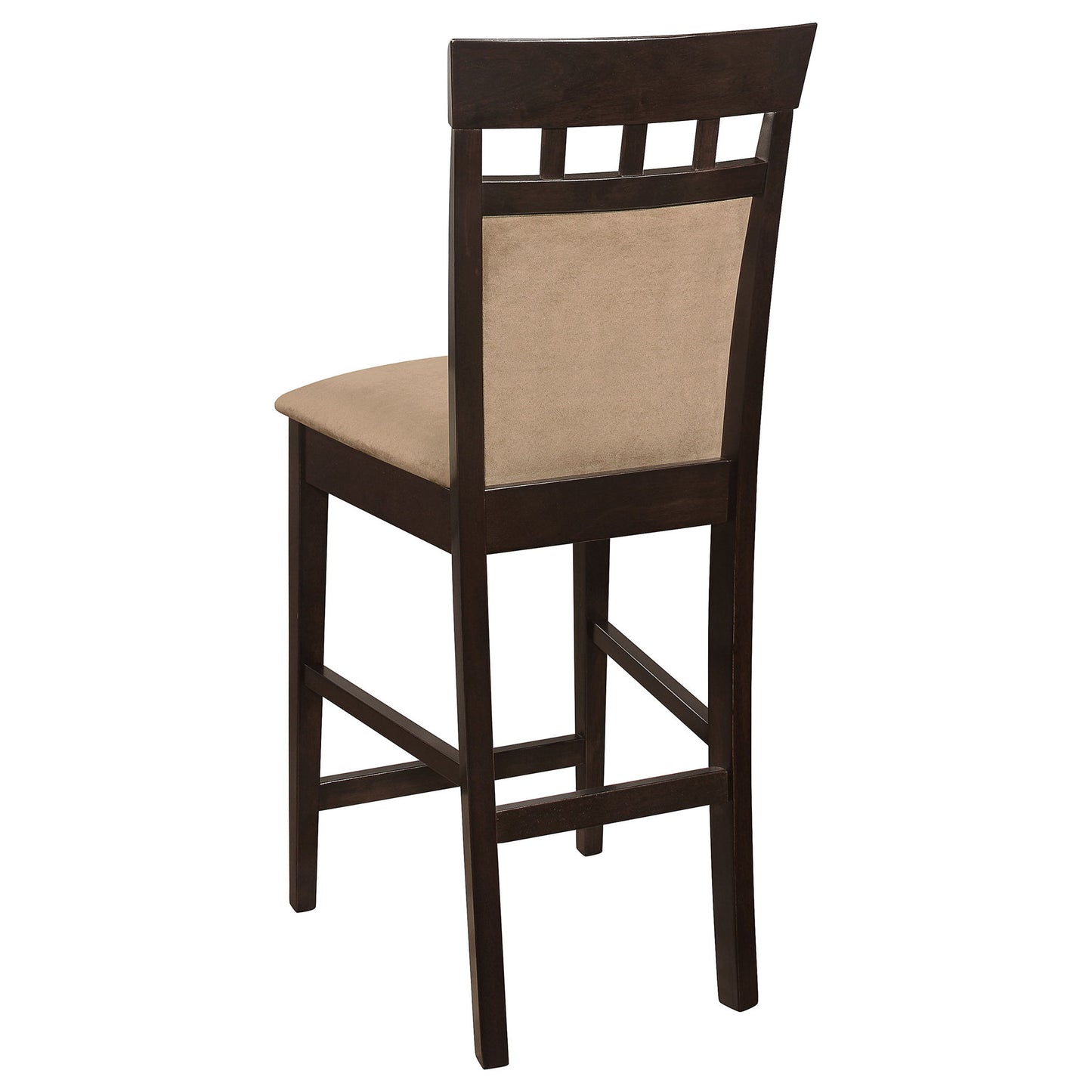 Upholstered Counter Height Stools (Set of 2) - Beige / Brown