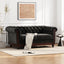 Chesterfield Loveseat Sofa, 2 Person Rolled Arm Upholstered Couch