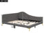 Upholstered Daybed With Headboard And Armrest, Support Legs