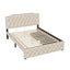 Upholstered Platform Bed With 2 Drawers And 2 Sets Of USB Ports On Each Side, Fabric