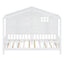 House Bed With Shelves, Window And Sparkling Light Strip On The Roof