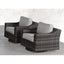 Outdoor Swivel Patio Chair With Cushions (Set of 2) - Brown