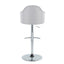 Ahoy - Contemporary Adjustable Barstool With Swivel With Rounded T Footrest (Set of 2)