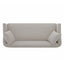 3 Seater Sofa With Wrap Around Armrests And Throw Pillows