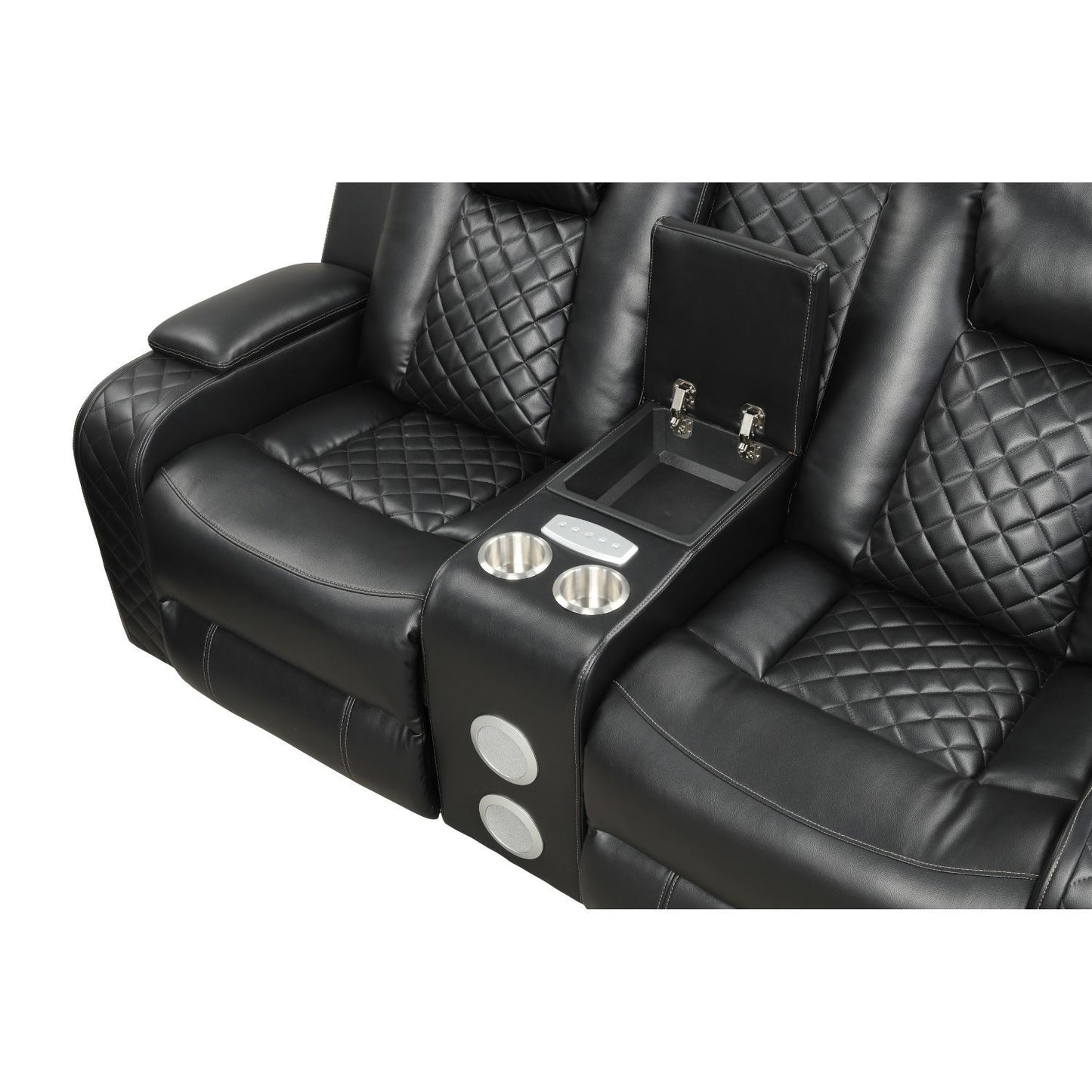 Benz - LED & Power Recliner With Adjustable Headrests And Ambient LED Lighting