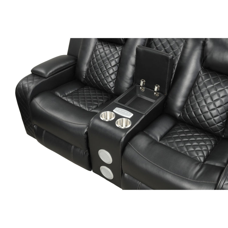 Benz - Power Recliner Set With LED Lighting And USB Charging