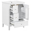Modern Bathroom Vanity With Sink, Soft Close Drawers & Door, Storage Rack