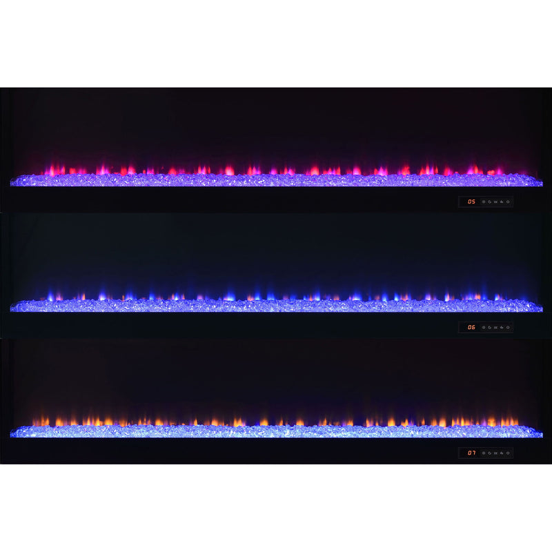 TV Stand Fireplace Console With Bluetooth Speaker