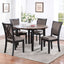 Potomac - 5 Piece Round Dining Set (Table & 4 Chairs) - Brown / Black