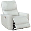 Dove Upholstered Power Recliner Chair With Smooth Power Recline And USB Charging - Gray
