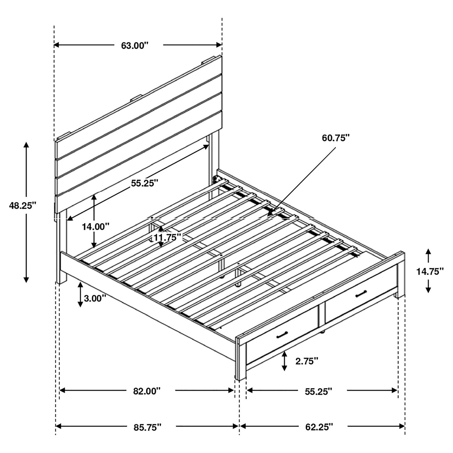 Geary - Panel Bed