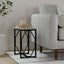 Selma - Handcrafted Metal And Wood Accent Table