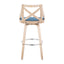 Charlotte - Farmhouse Fixed Height Bar Stool With Swivel And Round Footrest (Set of 2)