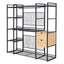 Open Style Wardrobe With Hanging Rails, Shelves And Drawers