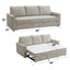 Leira - Linen Pull Out Sleeper Sofa - Beige
