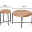 Coffee And End Table Set Waterproof Cover (Set of 2) - Natural Wood / Brown