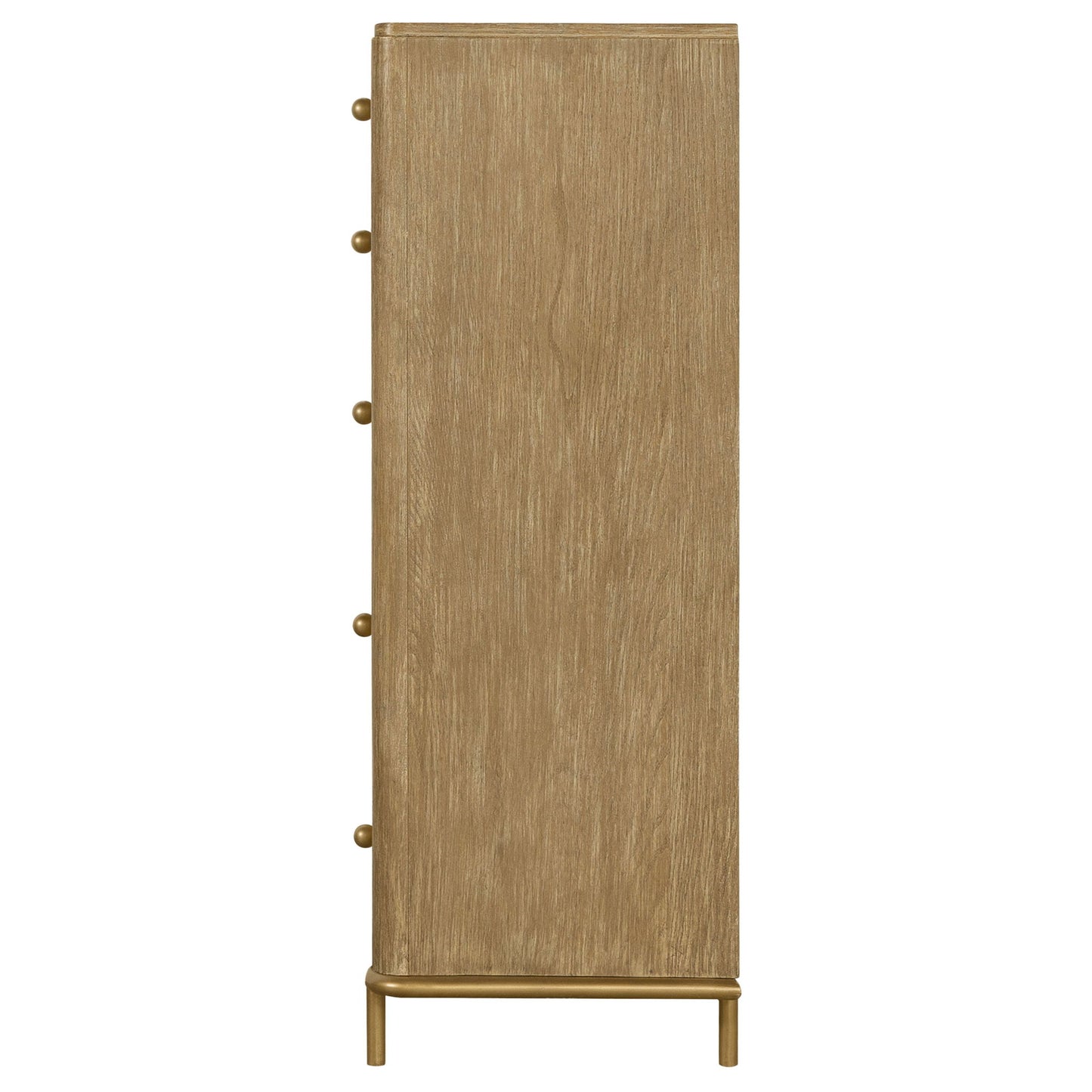 Stevie - Rectangular 5 Drawer Chest - Sand