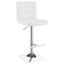 Fresco - Upholstered Adjustable Bar Stool (Set of 2) - White
