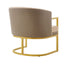 Upholstered Reading Accent Armchair For Living Room