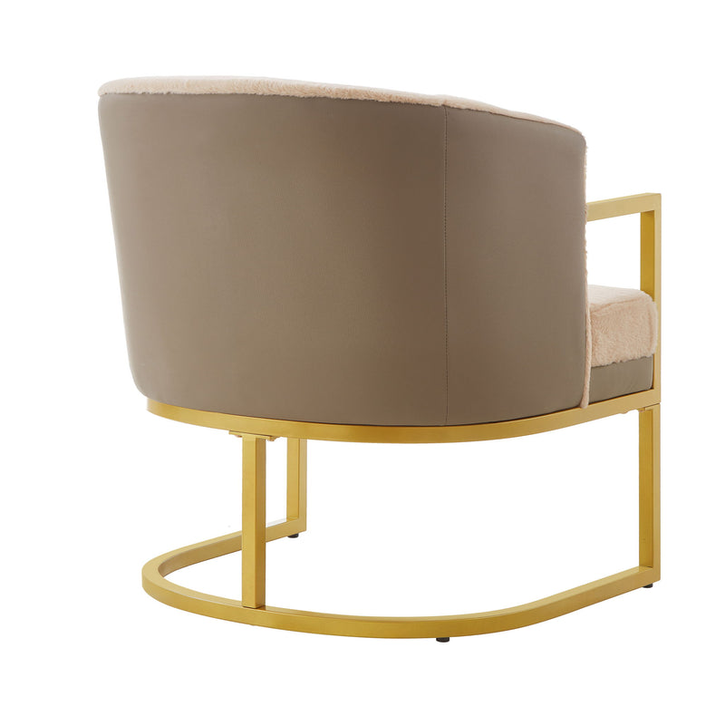 Upholstered Reading Accent Armchair For Living Room