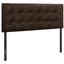 Full Size, Bed Headboard Only, Upholstered, Transitional - Brown