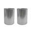 Modern Round Accent Table With Hammered Surface