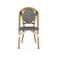 Outdoor Rattan And Aluminum French Bistro Chair Set