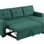 Upholstered Pull Out Sectional Sofa With Chaise