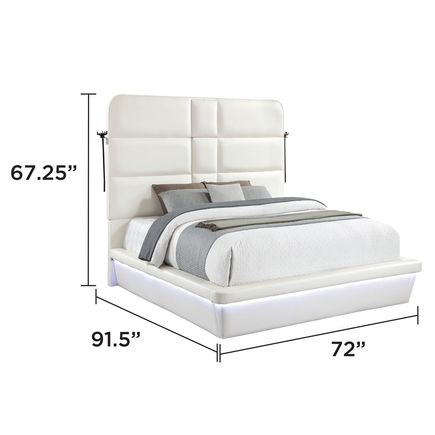 Futura - Upholstered Bed With Tall Headboard