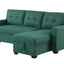 Upholstered Pull Out Sectional Sofa With Chaise