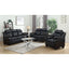 Eaton - Padded Sofa With Tufted Design - Black