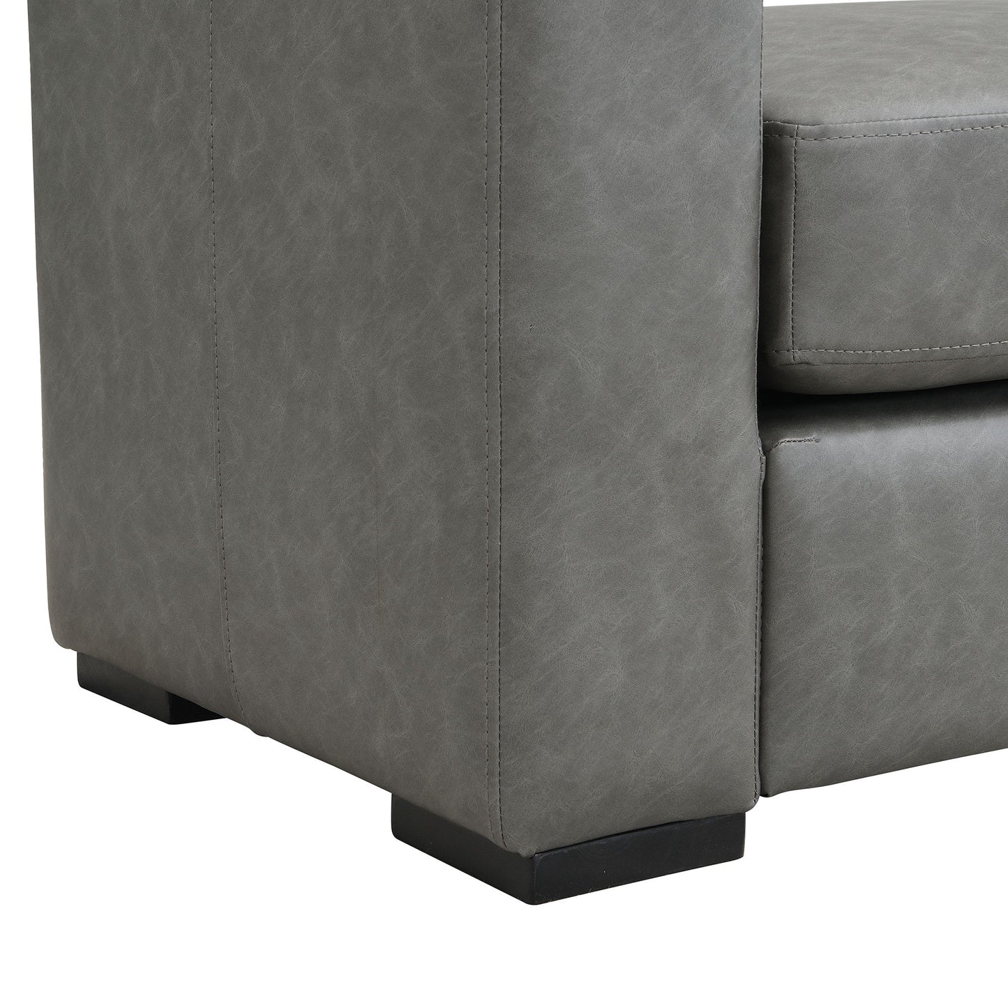 Ottoman With Unique Armrest Design For Living Spaces