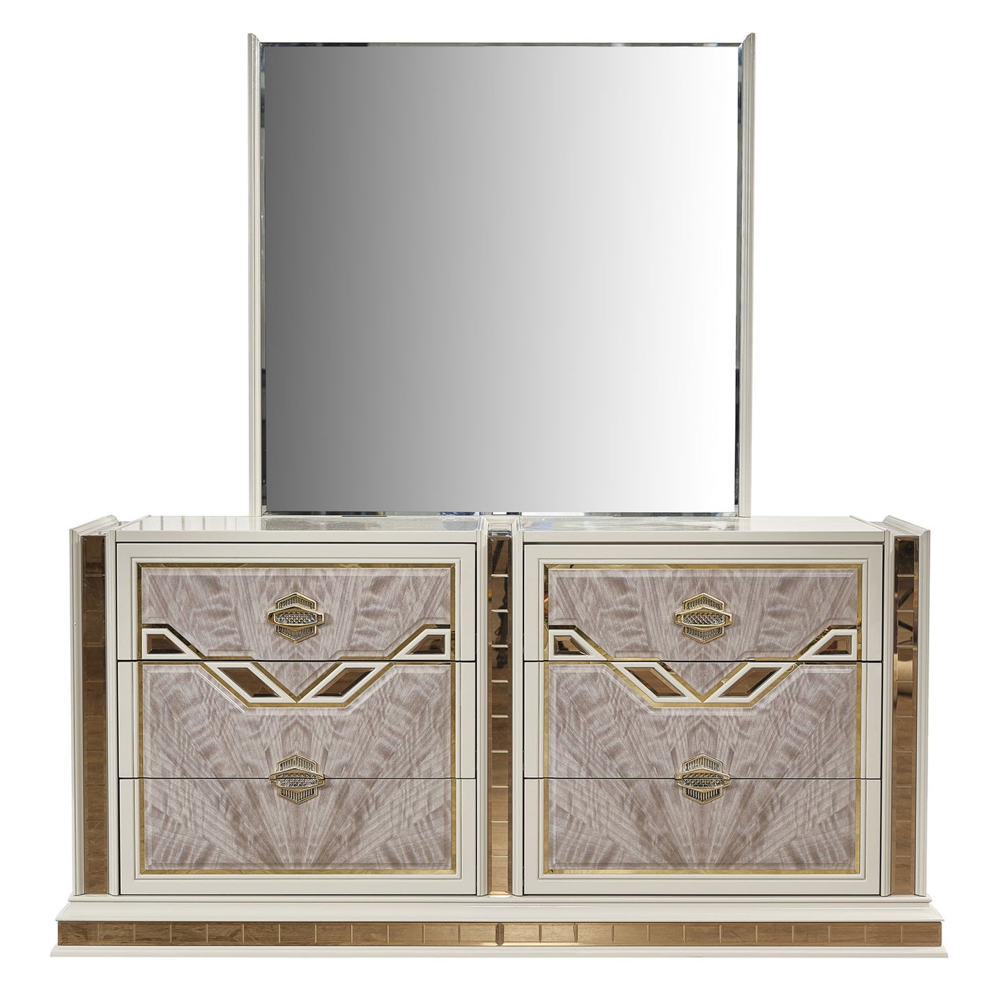 Omari - 6 Drawer Dresser - Beige