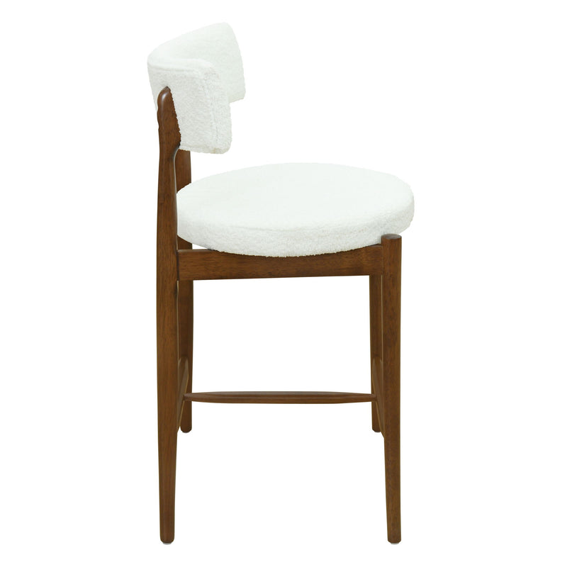 Counter Stool (Set of 2) - Walnut Beige