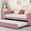 Upholstered Daybed With Ergonomic Design Backrest