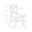 Dining Chair, Side, Dining Room, Transitional (Set of 2)