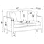 Saba - Cushion Back Loveseat With Pillow Top Arms - Light Gray