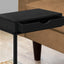 Accent Table, C - Shaped Contemporary Elegant Desig