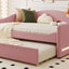 Upholstered Daybed With Light And Trundle