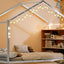 Bed House Frame With Shelves And Lights