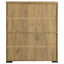 Door Accent Cabinet With Screens - Brown