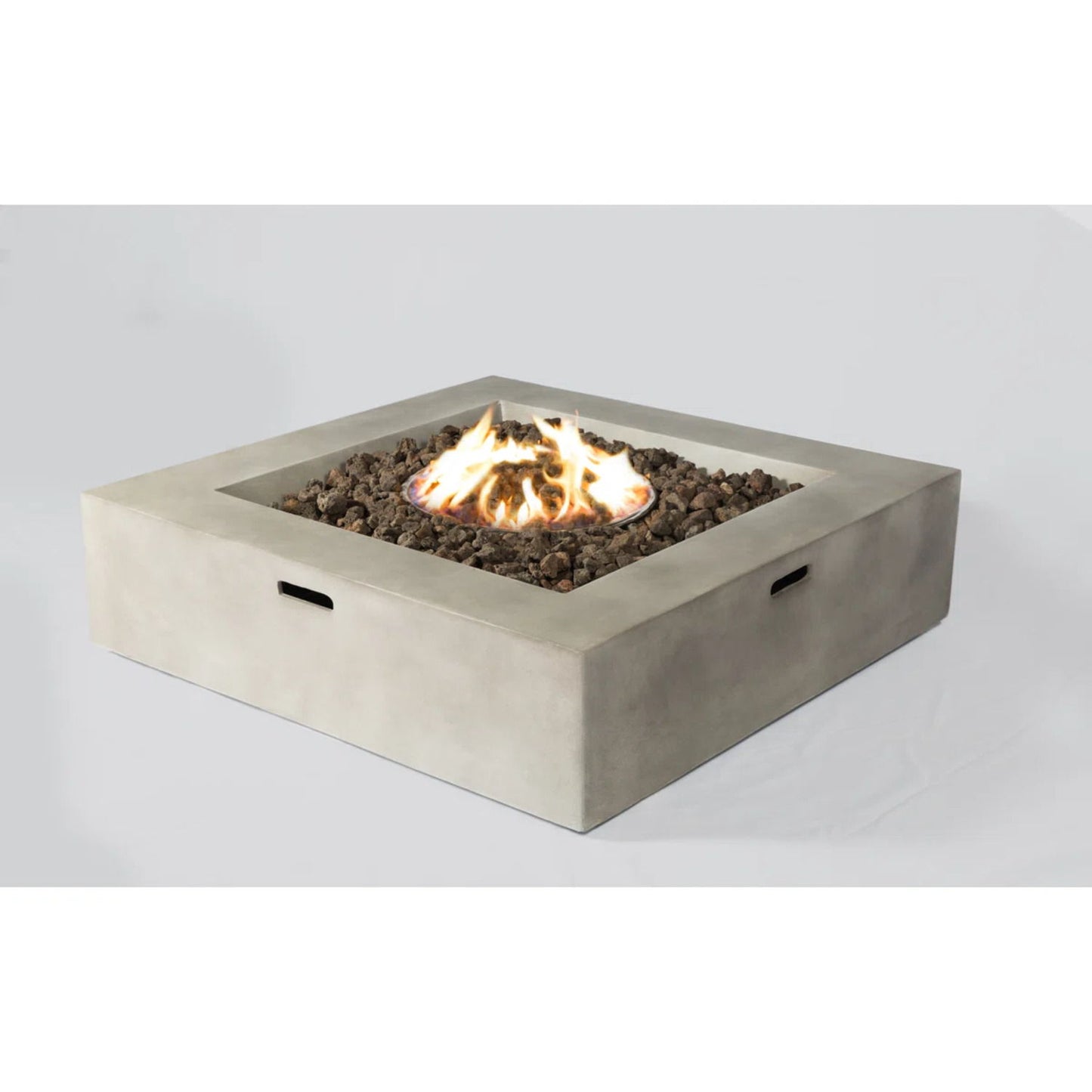 Contemporary Patio Seating Set With Fire Pit
