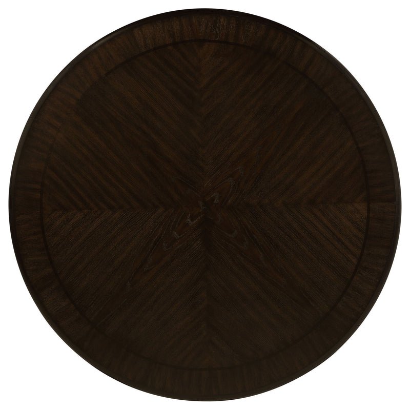 Fulton - 5 Piece Dining Table Set With Upholstered Chairs - Dark Brown