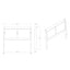 Charlston - Modern Sleigh Design Bed With LED