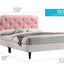Button Tufted Bed Charming For Cozy Spaces
